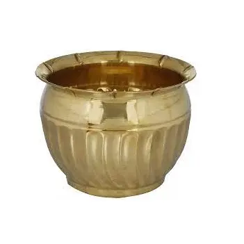 Classic Style Gold Polished Top Selling Planter Metal Planter Pots Garden Supplies For Living Room Use Home Decoration