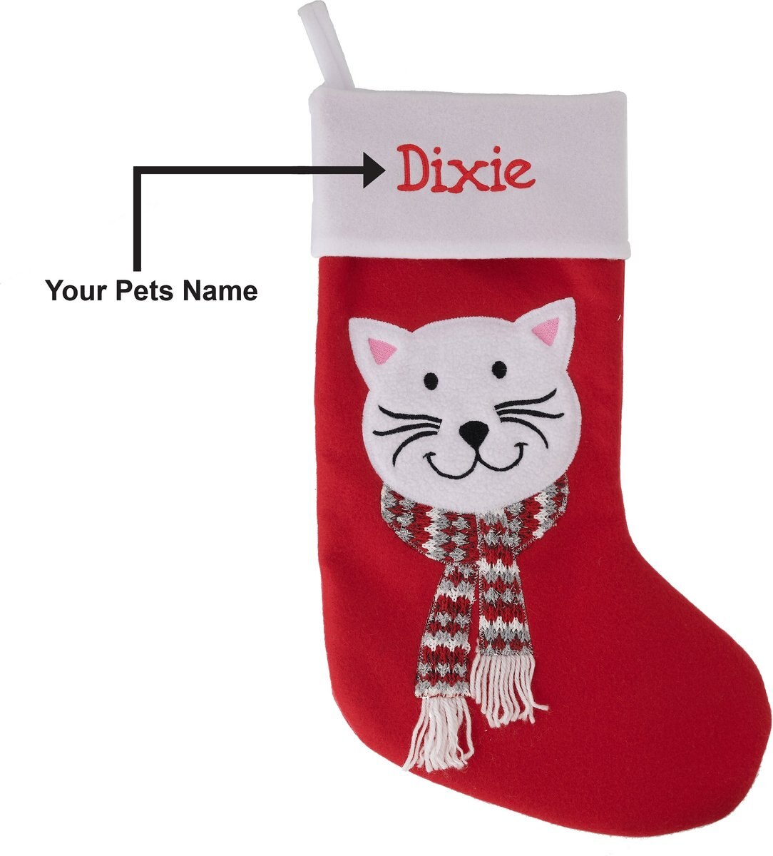 Frisco Holiday Personalized Cat Stocking