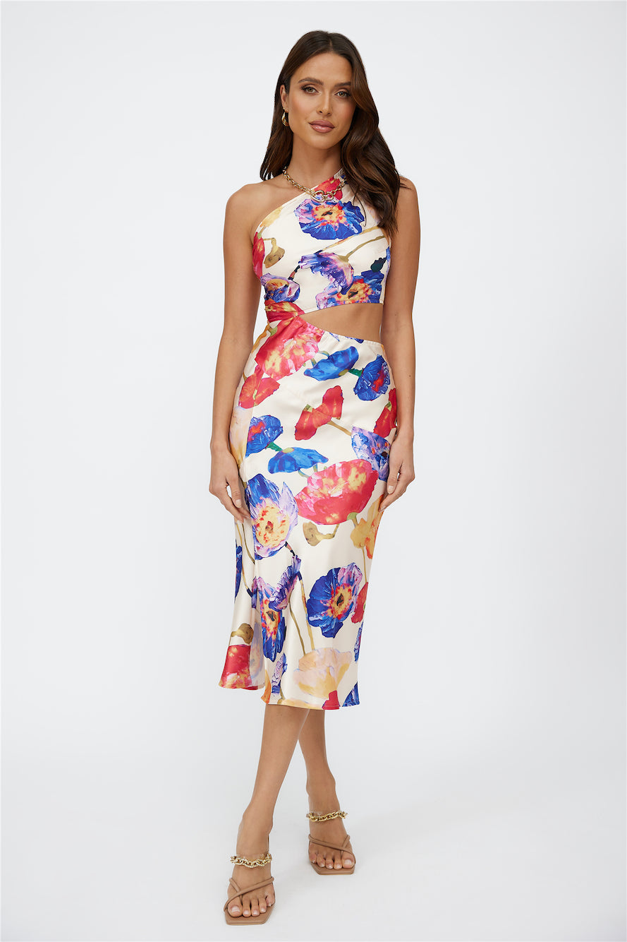 Sweet Affair Midi Dress Floral