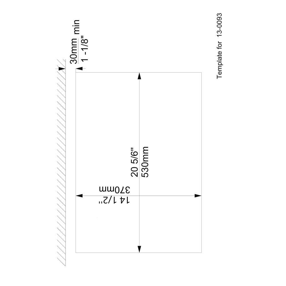 Glacier Bay 24 in. Rectangular Drop-in Bathroom Sink in White 13-0093-W-GB