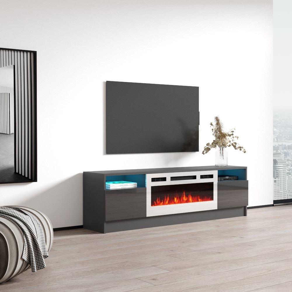 Duke 01 WH EF Electric Fireplace 63\