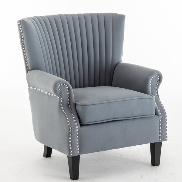 Accent Chair Wingback Chair Tufted Armchair with Padded Seat