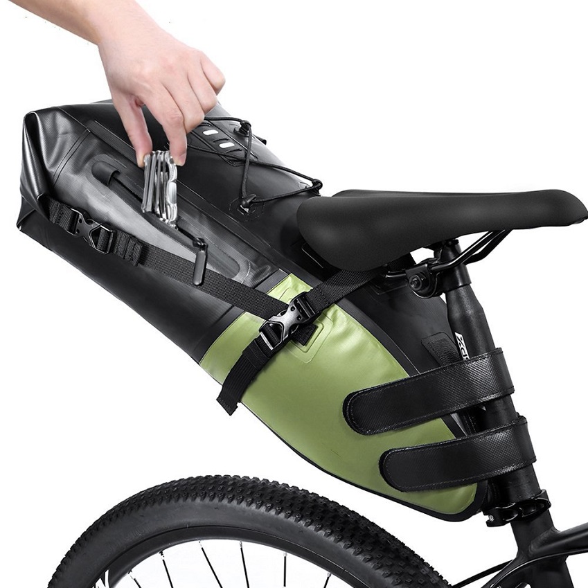 FREE SAMPLE Road Trunk Bikepacking Bike Bags Waterproof Large Capacity Bicycle Saddle Bag Cycling Foldable Tail Rear Bag