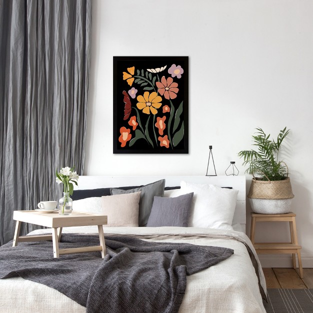 Americanflat Boho Botanical Wall Art Room Decor Tropical Floral Night By Miho Art Studio