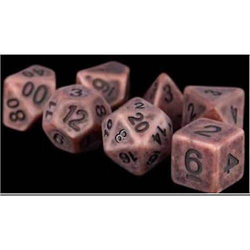 MDG Polyhedral Resin Dice Set (Ancient Copper)