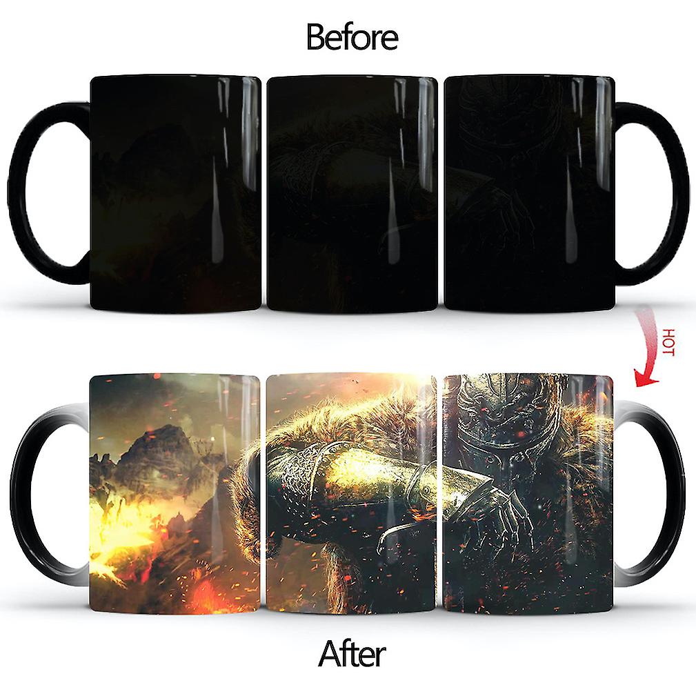 Dark Souls Color Changing Mug Ceramic Coffee Mug Thermal Tea Cup Novelty Gift