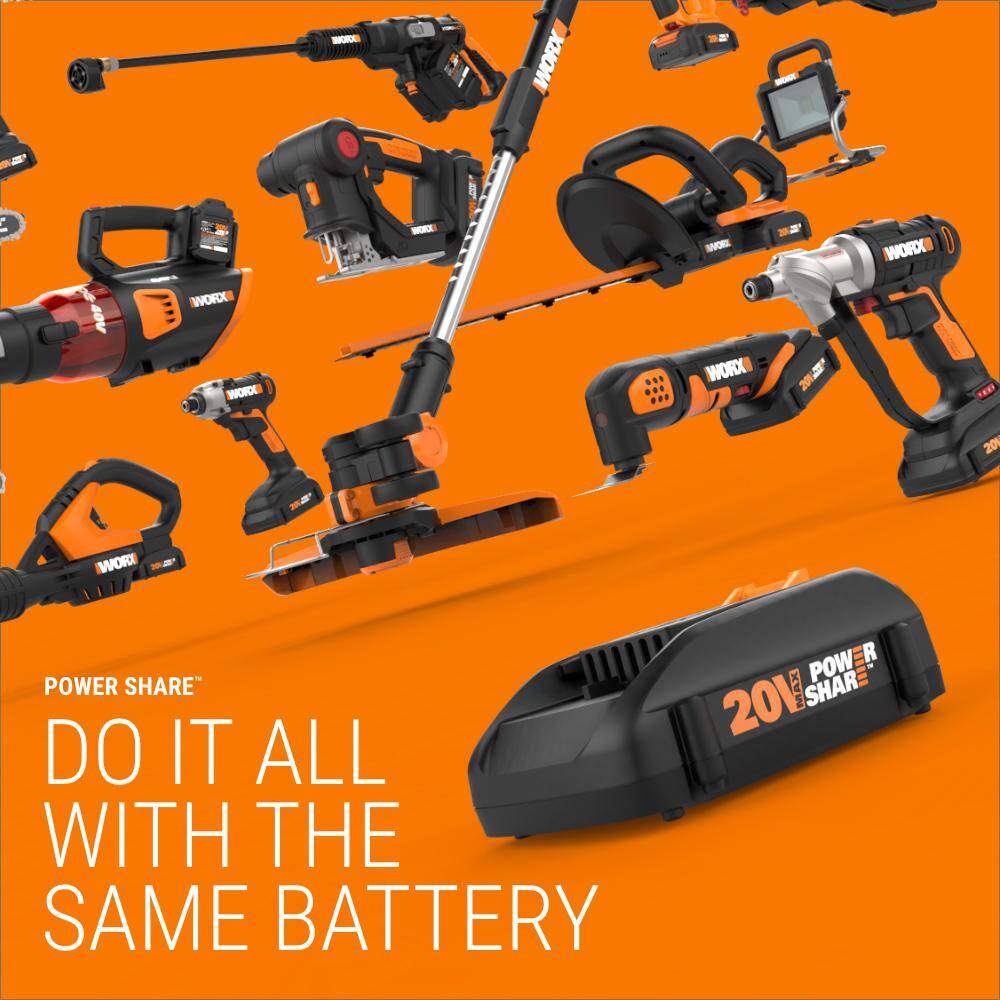 Worx Hydroshot Rotary Cleaning Brush Quick Snap Connection WA4042