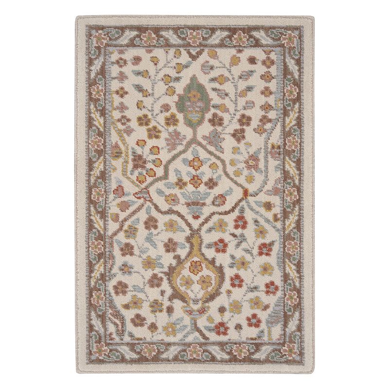 Nourison Parisa Blooming Botanical Wool Indoor Rug