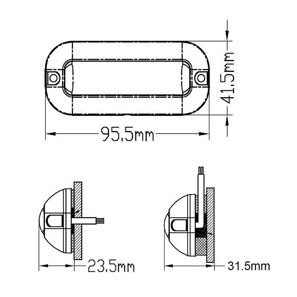 27led Underwater Boat Lights Stainless Steel Pontoon Marine Transom Lights For Swiming Driving Fishing， Waterproof Ip68 Lamp No.220816