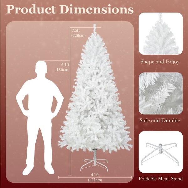 Artificial Christmas Trees With Foldable Metal Stand (6 / 7.5 / 9 ft.)