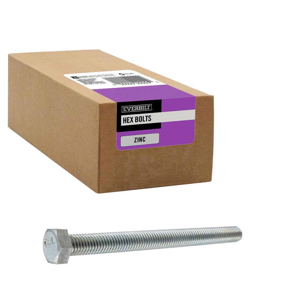 Everbilt 12-13 in. x 6 in. Zinc Plated Hex Bolt 801056