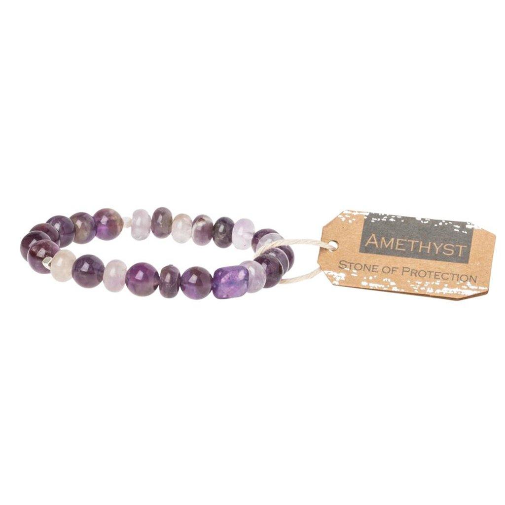 Scout Curated Wears  Amethyst Stone Bracelet - Stone of Protection