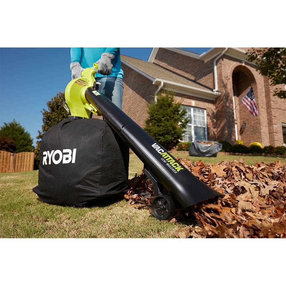 RYOBI 40V Vac Attack Cordless Leaf VacuumMulcher with