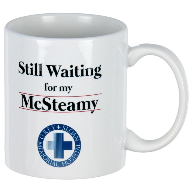 Grey x27 s Anatomy Waiting For My Mcsteamy Mark Sloan Tea Coffee Mug 11 Oz White