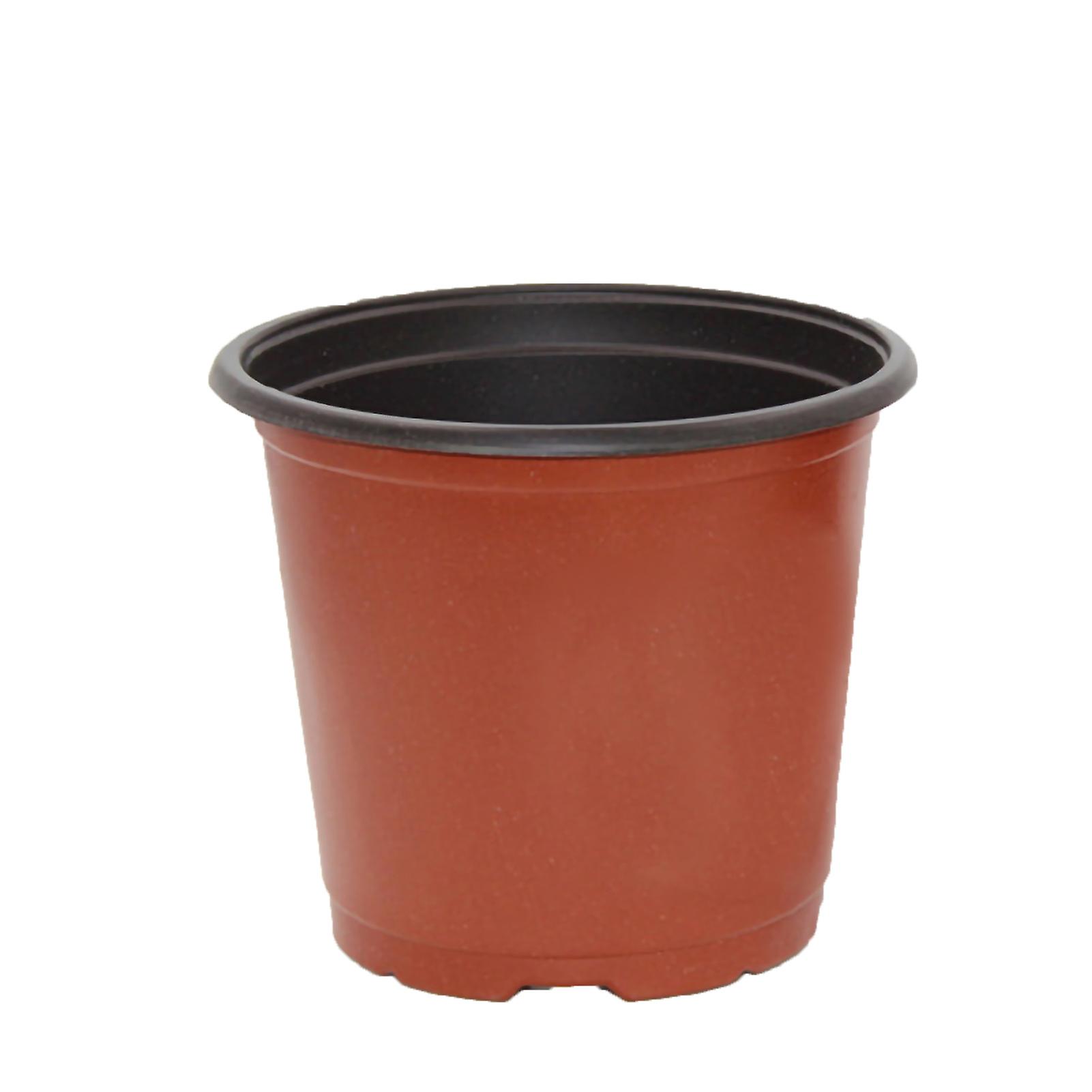 Thickened Plastic Plant Nursery Pot 2 Color Seedling Pot Flower Plant Container For Garden Balconycaliber 150mm / 5.9in