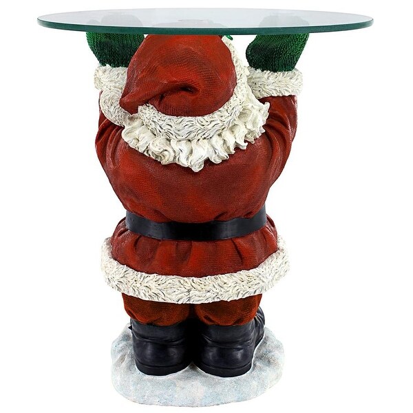 Design Toscano Santa Claus GlassTopped Christmas Table