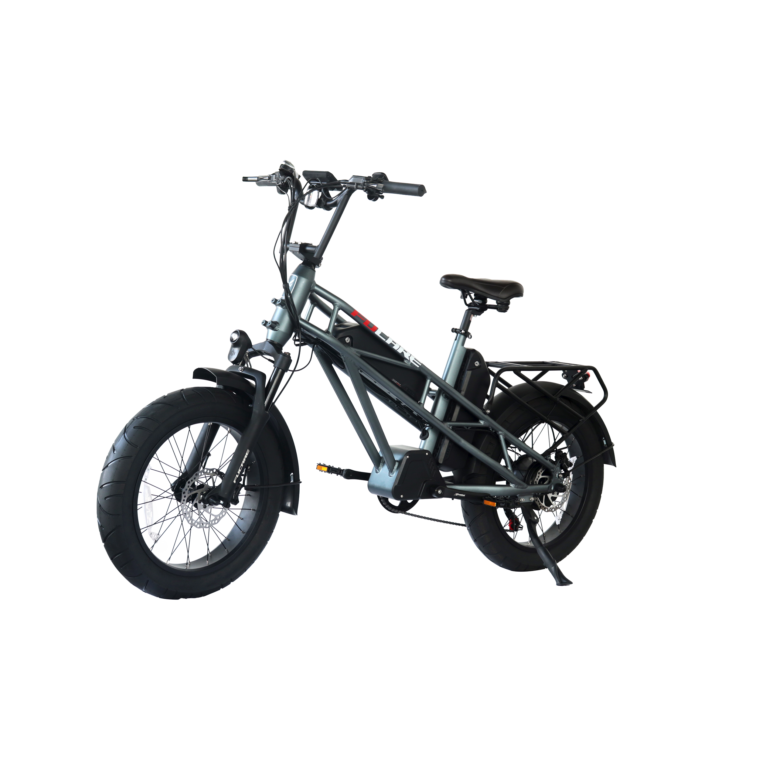 FUCARE Electric Bike 20 Inch Fat Tire Off Road Ebike 750W Powerful Mountain Electric Bicycle For Adults Cycling E Bike