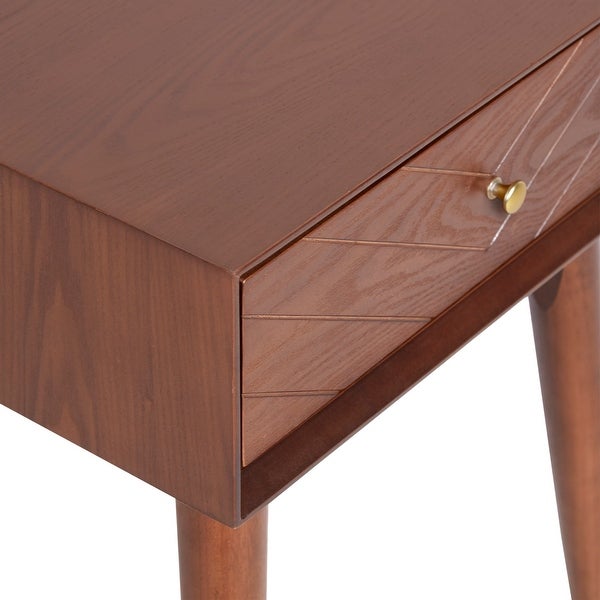 Adore Decor Sutton Walnut Brown Mid-Century Modern Table