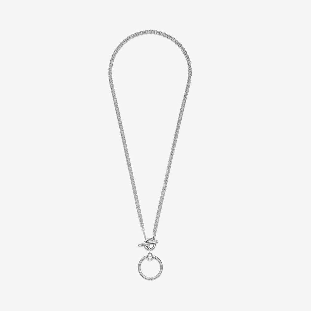 PANDORA  Pandora Moments O Pendant T-bar Necklace