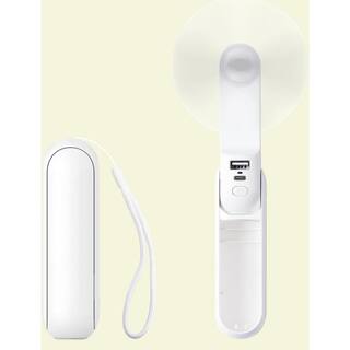 PRIVATE BRAND UNBRANDED 5 in. 3 in 1 White Personal Portable Fan F-8