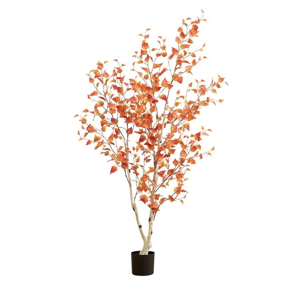 6' Autumn Birch Artificial Fall Tree