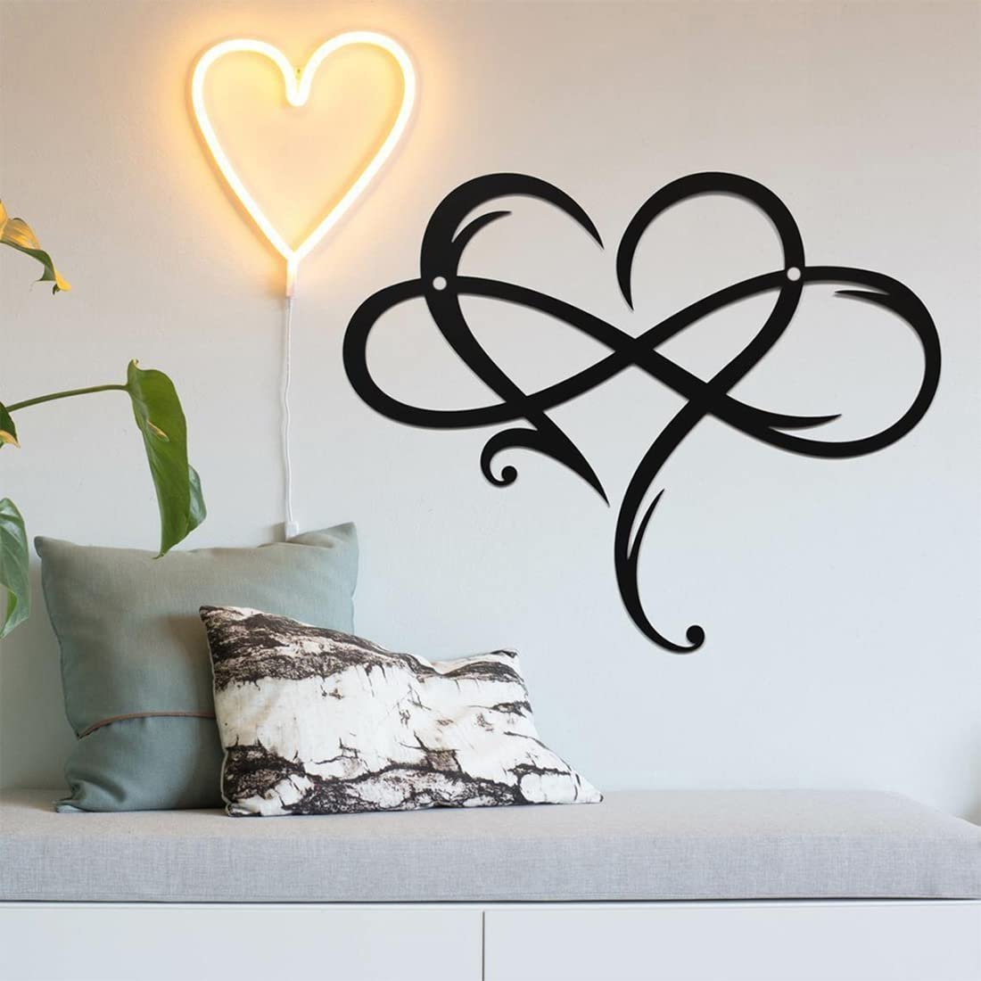 🔥SUMMER HOT SALE - 49% OFF🔥Infinity heart - Steel wall decor Metal Wall art-Buy 2 free shipping🔥