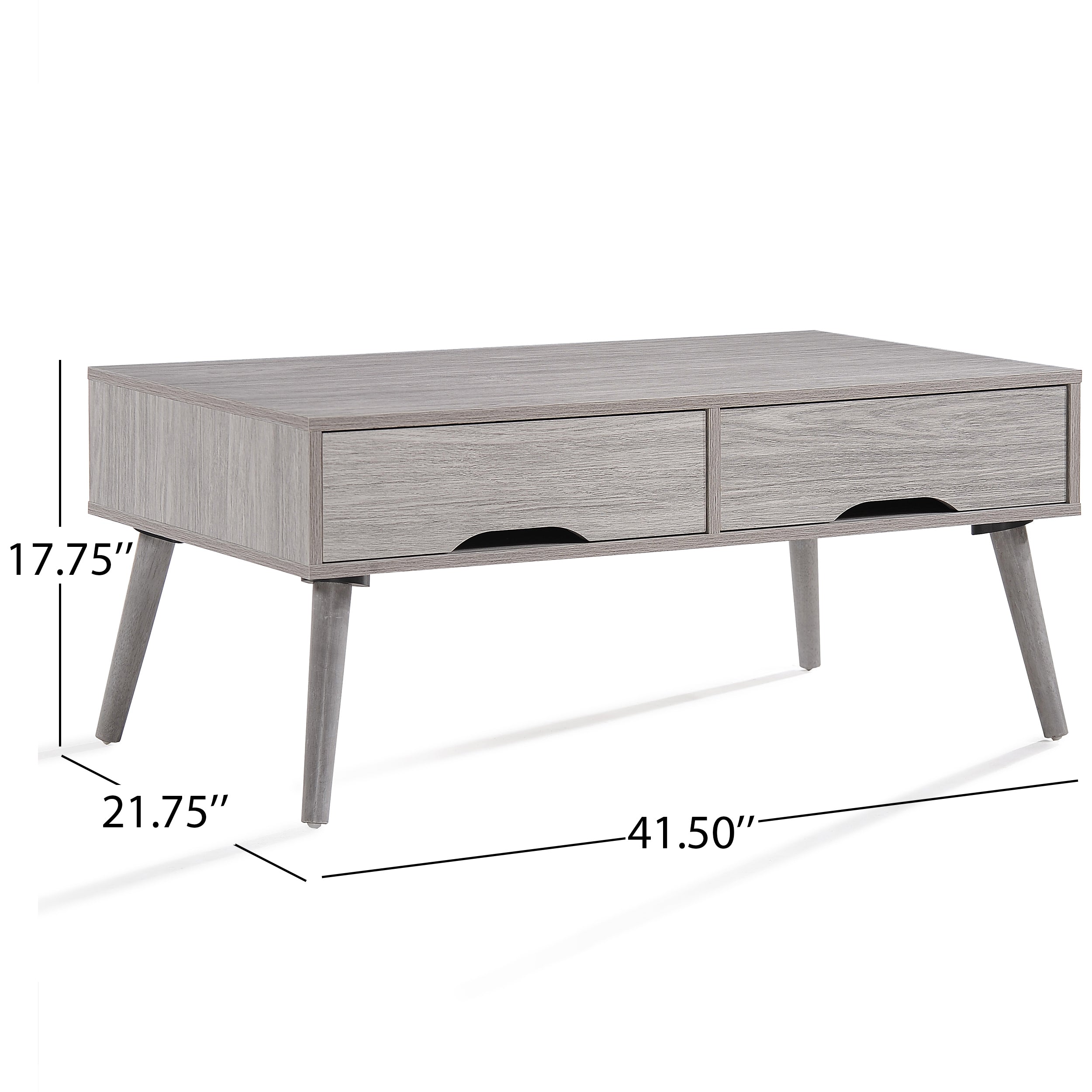 Naomi Mid Century Modern Finished Fiberboard Coffee Table