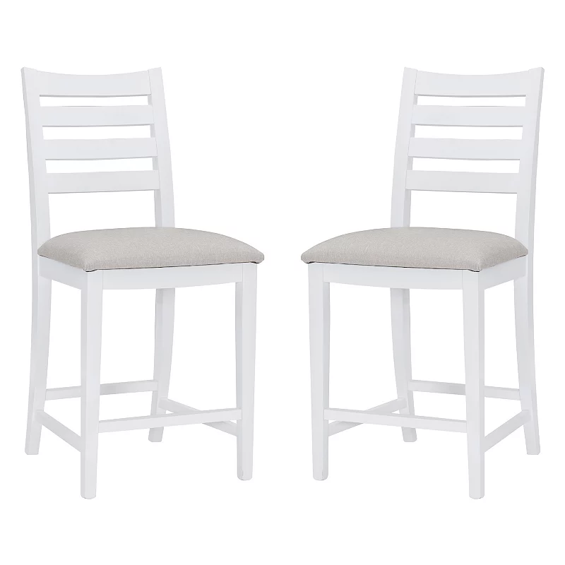 Linon Flynn Counter Stool 2-piece Set