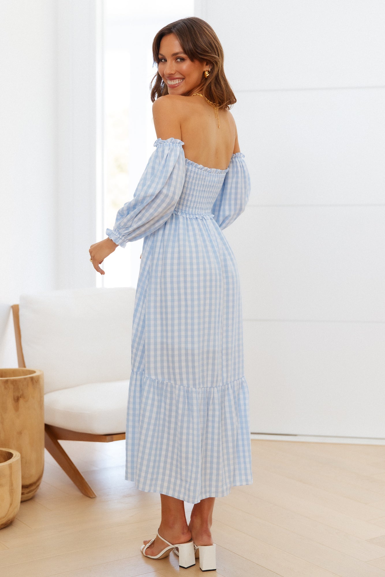 Kiss Me At Sunset Midi Dress Blue