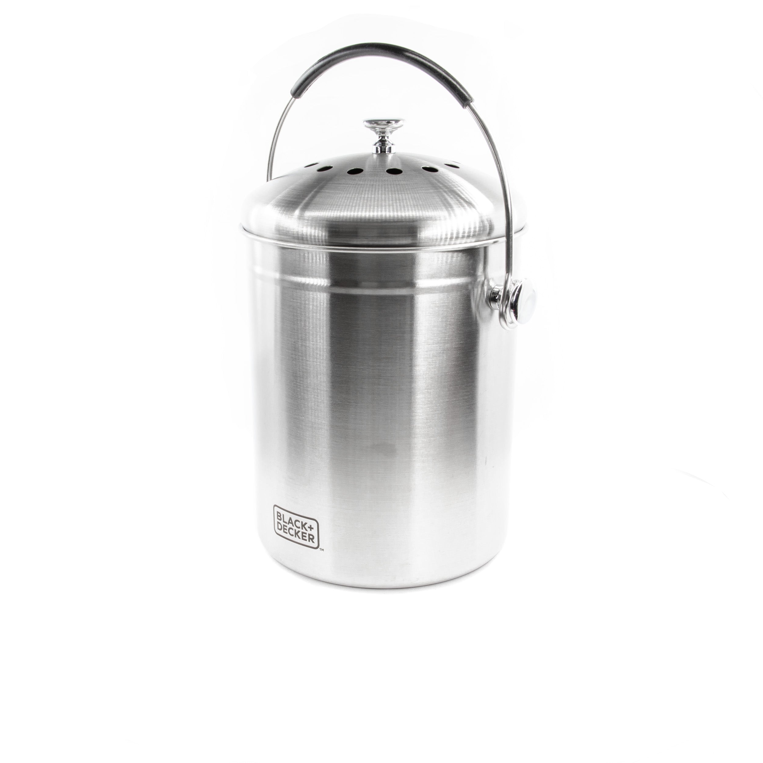 Countertop Compost Bin Stainless Steel 166 oz.