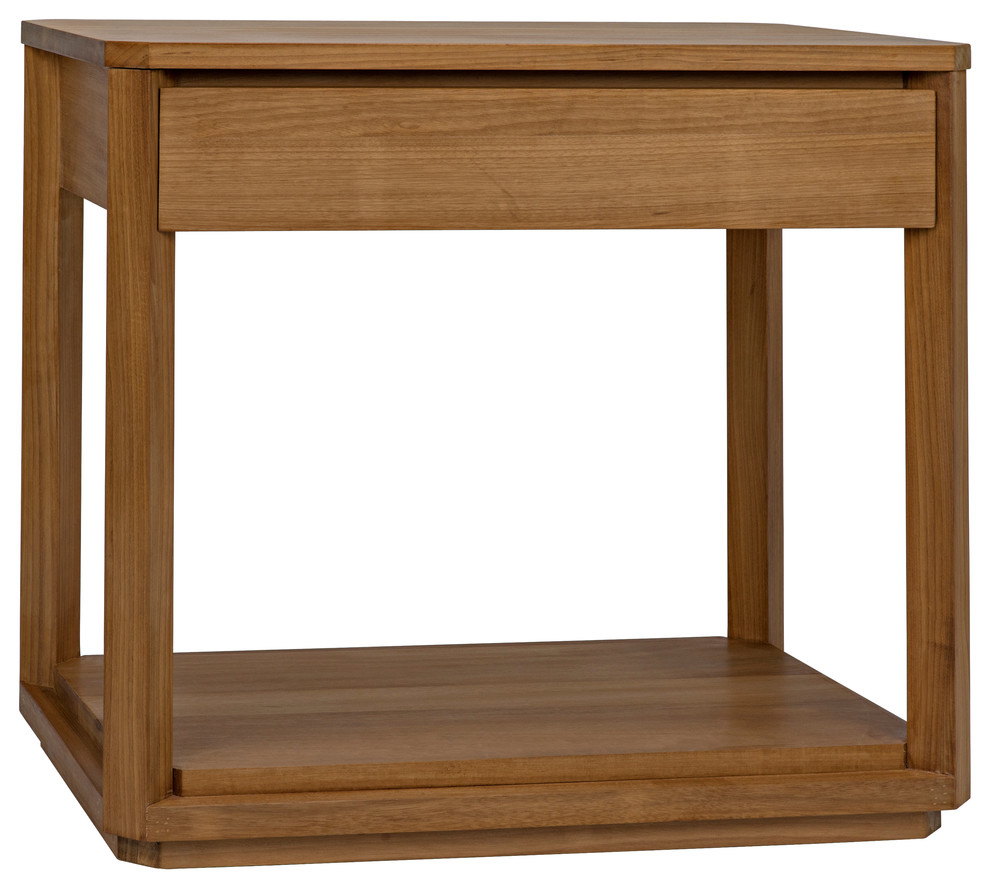 SL11 Side Table  Gold Teak   Transitional   Side Tables And End Tables   by HedgeApple  Houzz