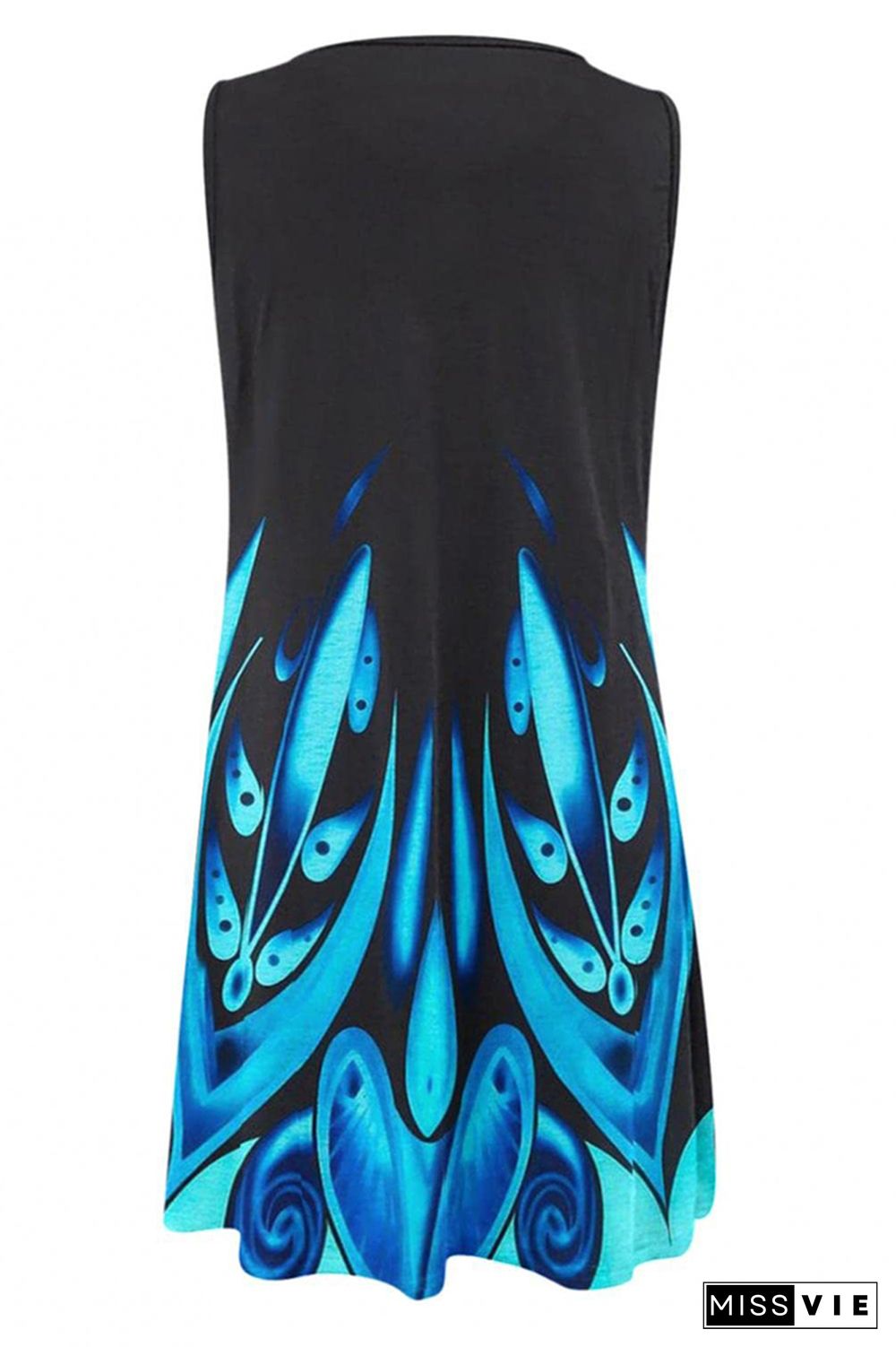 Printed Women Sleeveless Tank Dress Wholesale