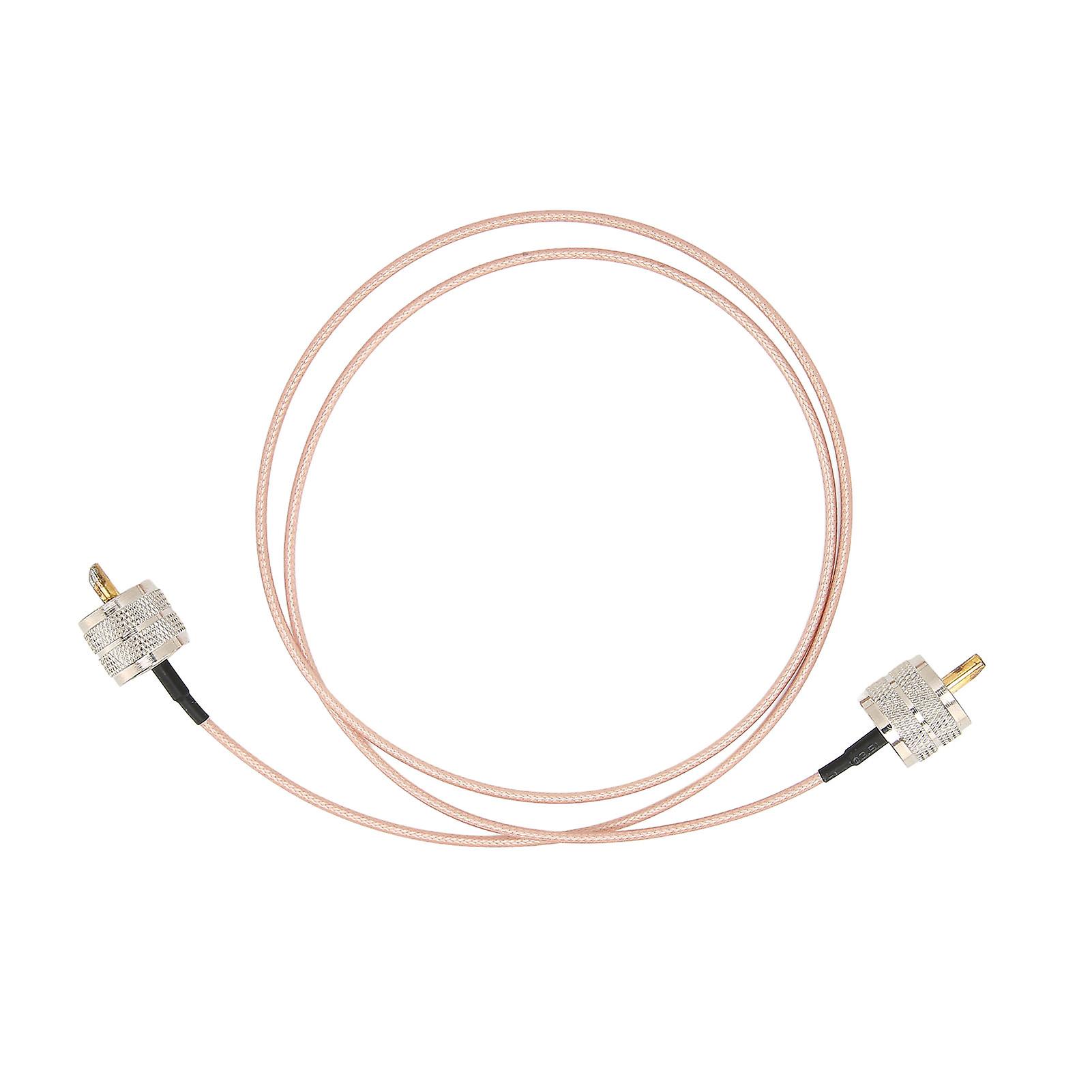 Pl259 Low Loss Coaxial Jumper Cable Stable Easy To Use Digital Coax Uhf Jumper Cable For Pl259 Connector Antennas