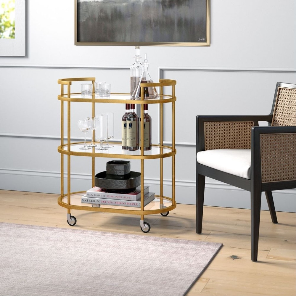 Steel Modern Bar Cart