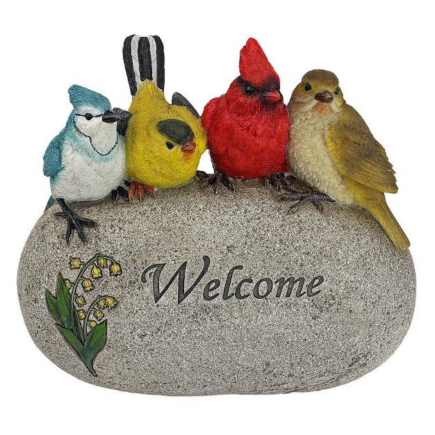 Design Toscano Birdy Welcome Garden Stone Statue Large