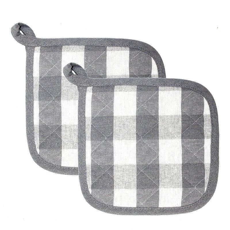 Popular Bath Gingham Check Pot Holder 2-pk.