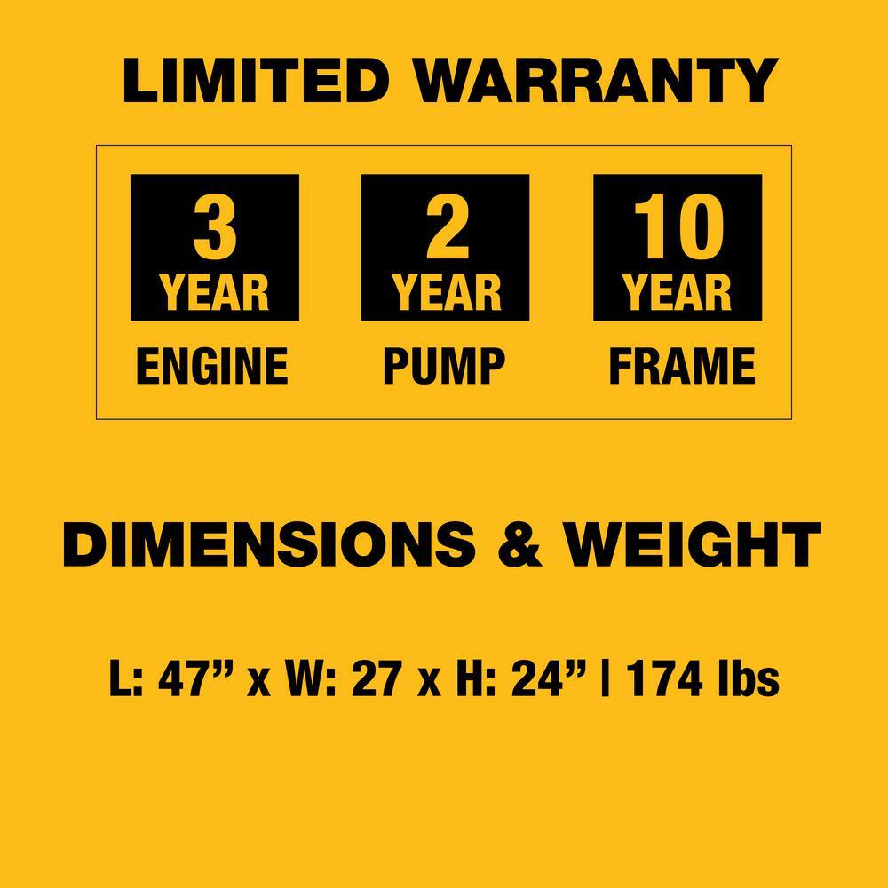 DW 4200 PSI 4.0 GPM Gas Cold Water Pressure Washer with CAT Industrial Triplex Pump DXPW60606