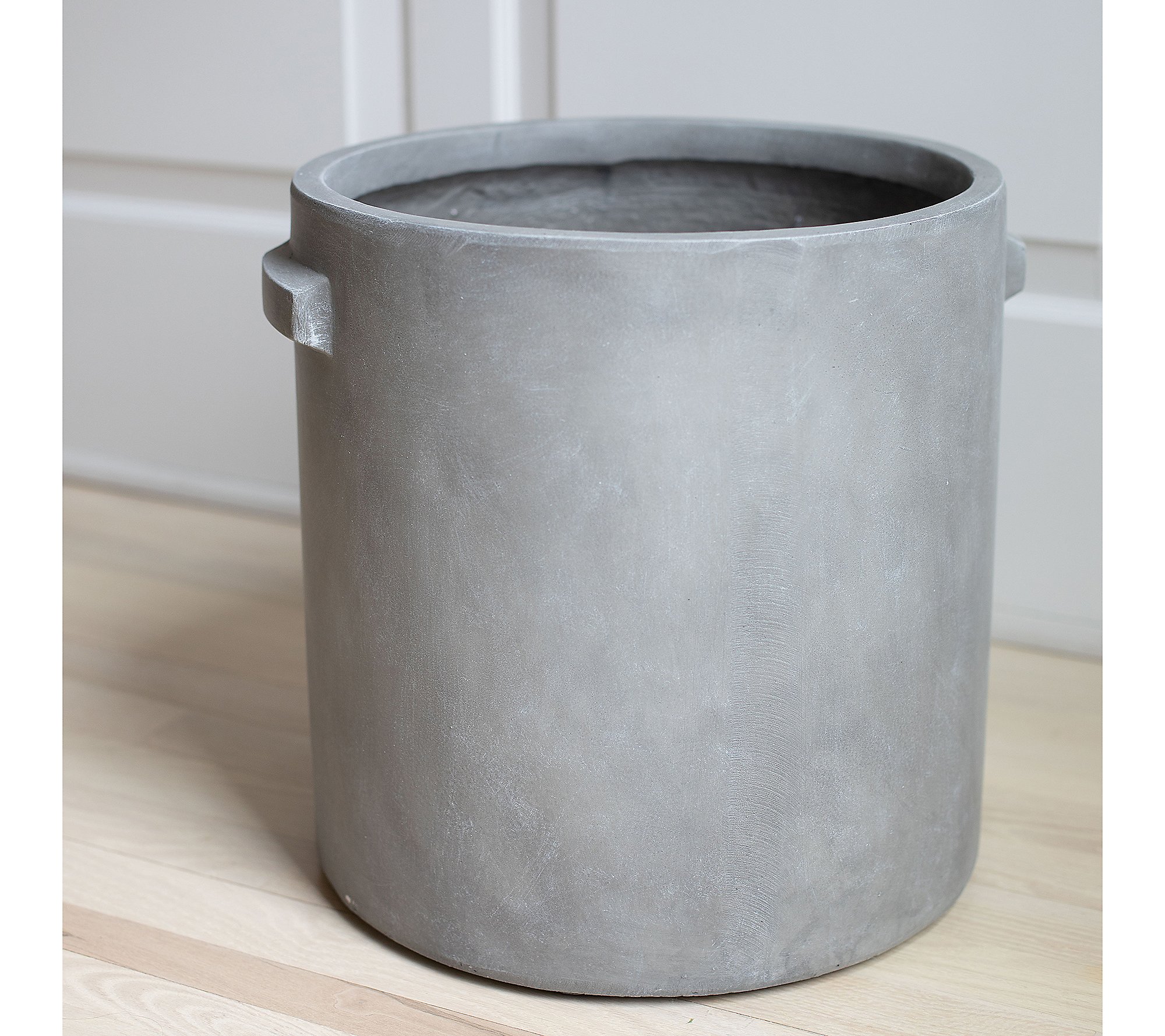 Set of 2 10 and 14 Fiberclay Planters by Lauren McBride