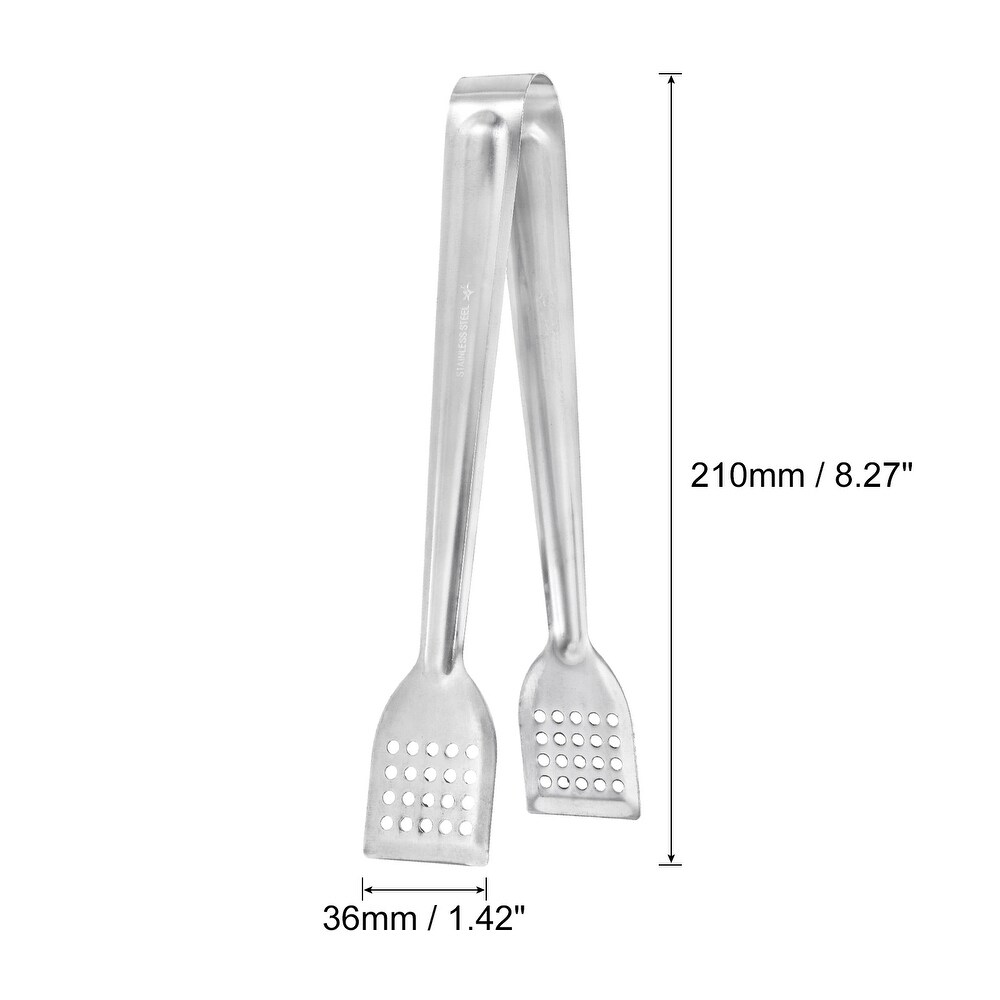 Serving Tongs  3pcs 8 Inch Stainless Steel Ice Tongs  Mini Sugar Tongs   Silver