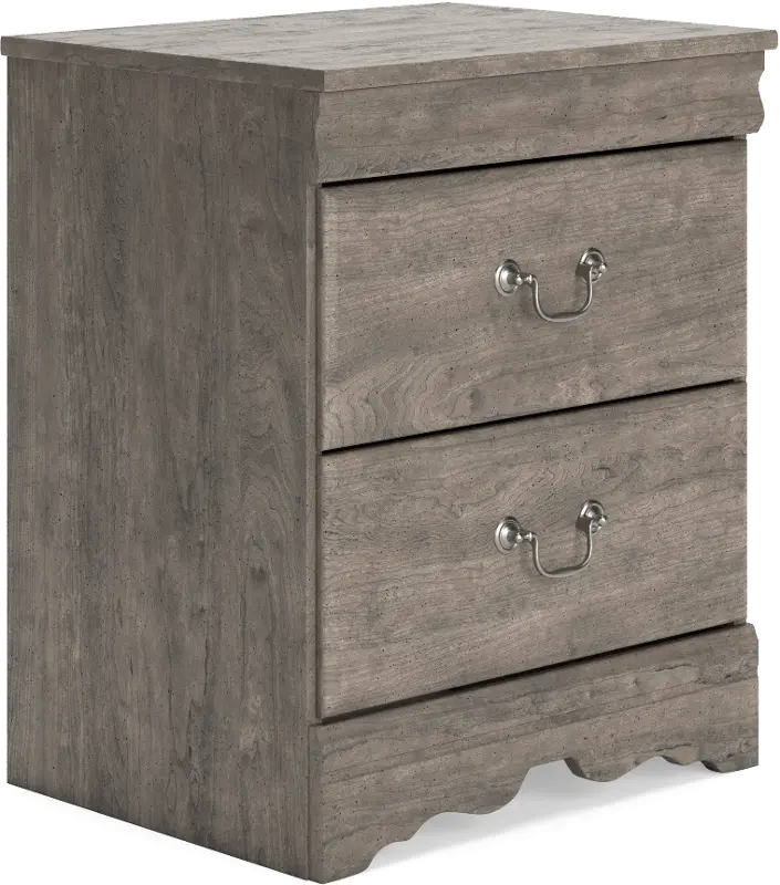 Huey Vineyard Gray Nightstand