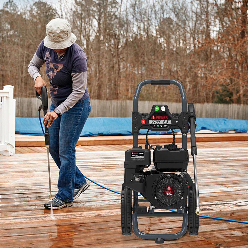 A-iPower 2700 PSI 2.3 GPM Cold Water Gas Pressure Washer PWF2701SH