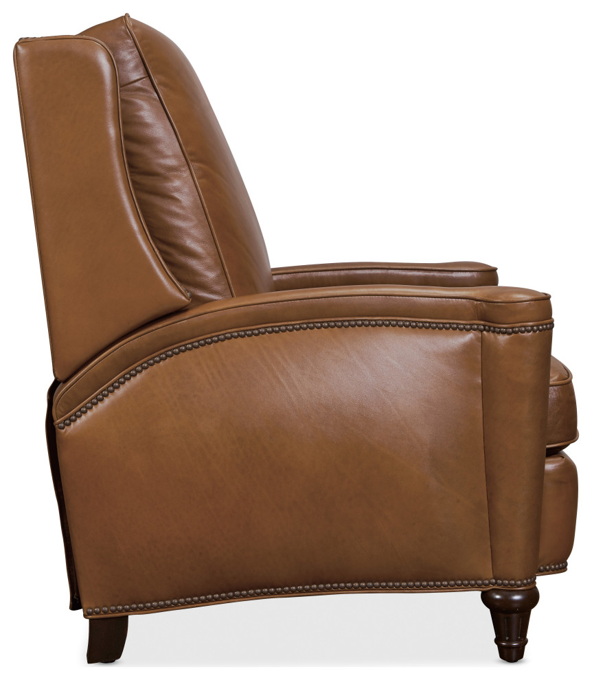 Rylea Manual Push Back Recliner   Traditional   Recliner Chairs   by Buildcom  Houzz