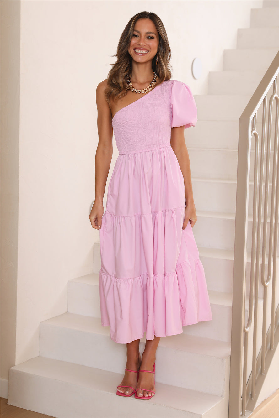 Beauty Is You Midi Dress Pink