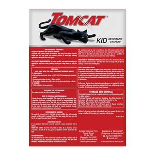 TOMCAT Mouse Killer Child Resistant Disposable Station 4 Pre-Filled Ready-To-Use Bait Stations 037161005