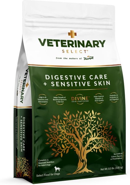 Veterinary Select Digestive Care + Sensitive Skin Dry Dog Food， 8.5-lb bag