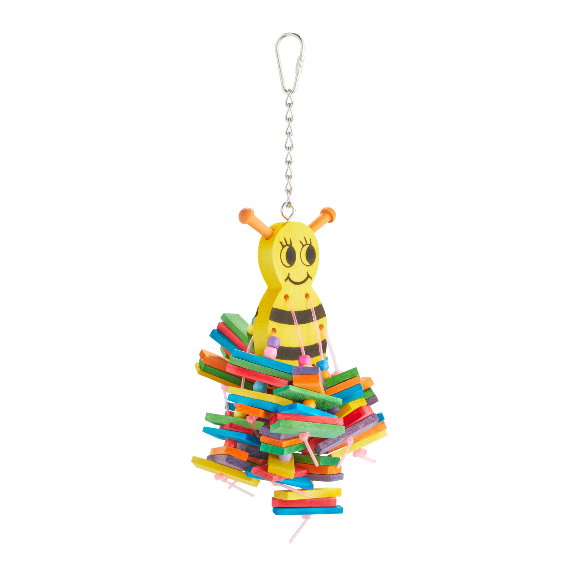 You  Me Bees Knees Chewing Bird Toy， Medium