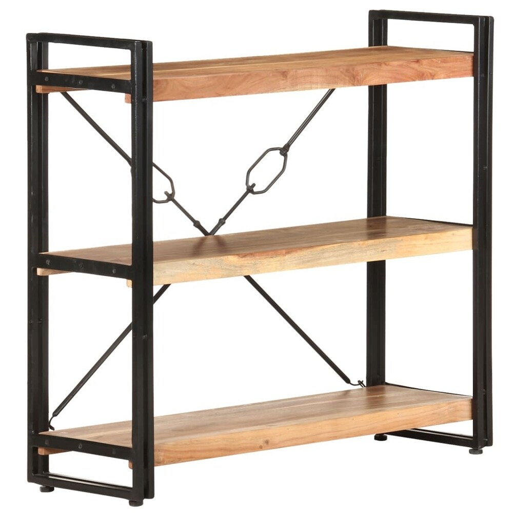 vidaXL 3 Tier Bookcase 35.4\