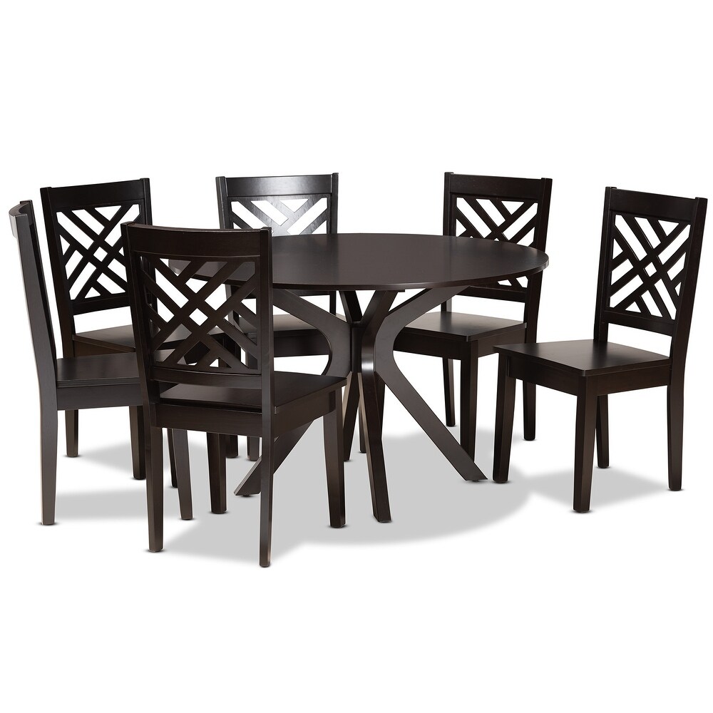 Ela Modern and Contemporary 7 Piece Dining Set