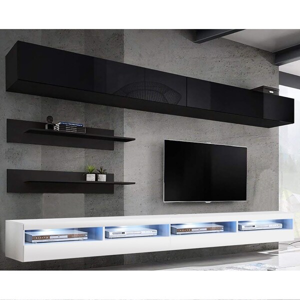 Fly I1 35TV Wall Mounted Floating Modern Entertainment Center