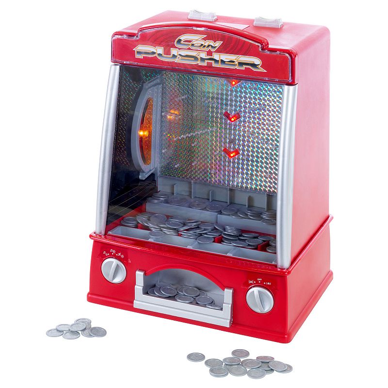 Hey! Play! Coin Pusher Miniature Arcade Game